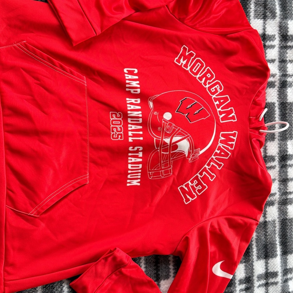 Red Camp Randall Stadium Hoodie